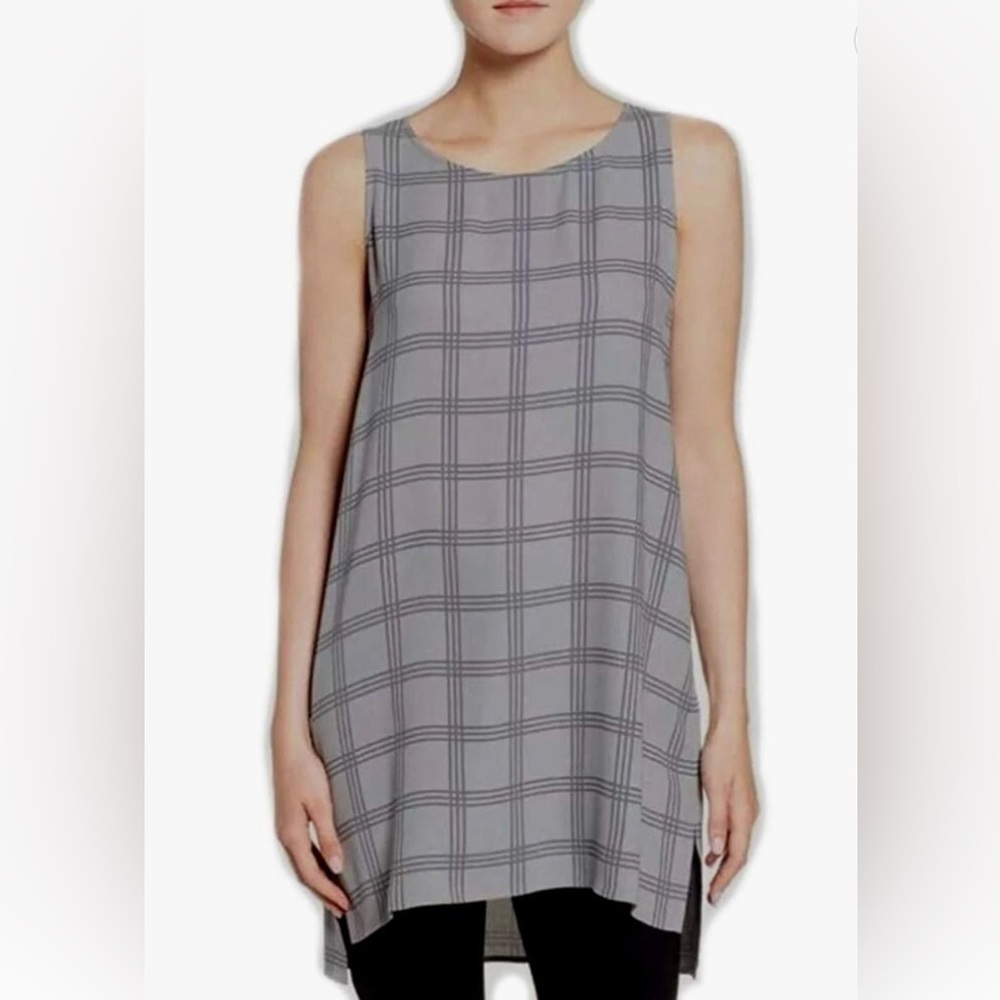 Eileen Fisher Sill Georgette Sleeveless Tunic